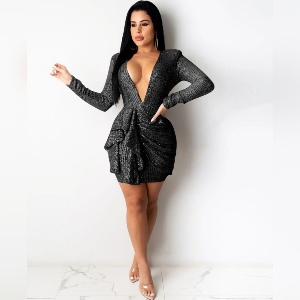 New - Sexy Sequin Dress